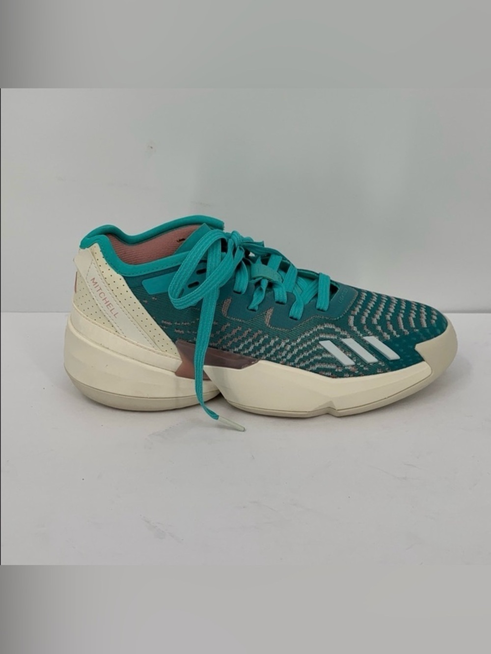 Adidas DON high top sneakers mint green blue Mitchell Lightstrike shoe men 6.5